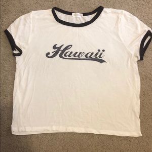 White and maroon cozy jersey tshirt